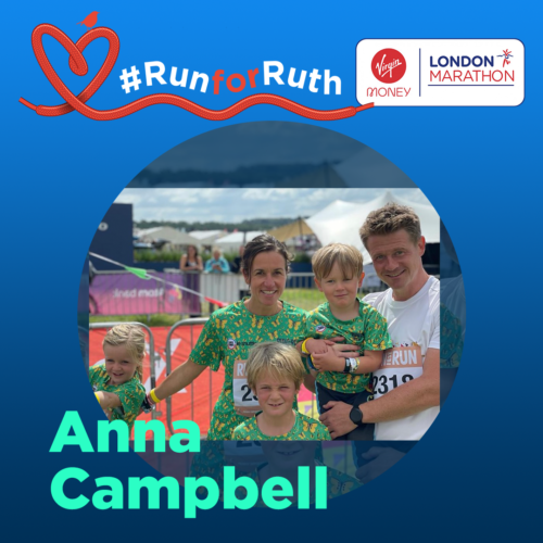Anna Campbell and family - marathon runner