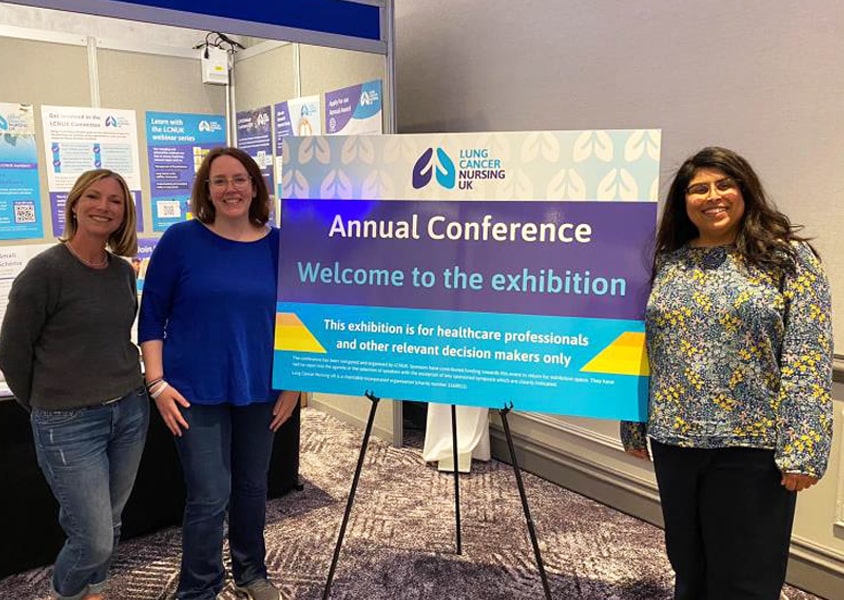 Natasha Loveridge, Professor Gini Harrison, and Deepa Doshi, Head of Mission at the Ruth Strauss Foundation at the LCNUK Conference 2024