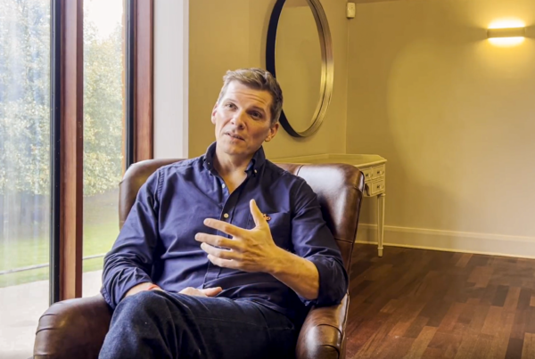 Nigel Harman discussing the mission and impact of the Ruth Strauss Foundation in a recent interview.